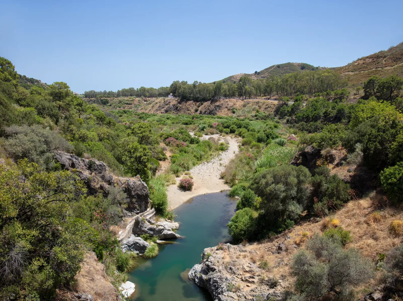 La garganta del río Guadalmina, cerca de Benahavís
